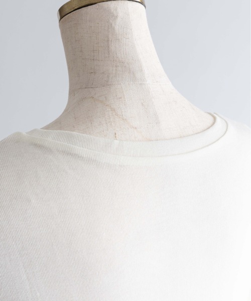 EN NEUME（エンノイム）の「Sheer Boat-Neck Pullover（Tシャツ/カットソー・レディース・ライトグレー/ブラック/オフホワイト・FREE）」の21枚目の写真