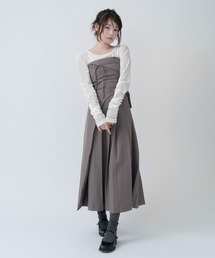 mellowneon（メロウネオン）の「ビスチェプリーツスカートセットアップ（セットアップ）」