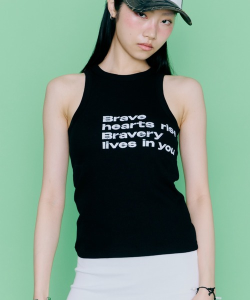 DTYYPE(ドタイプ)の「【パッド付き】ウェザードプリントタンクトップ(タンクトップ・レディース・ブラック/ホワイト/レッド・FREE)」の10枚目の写真