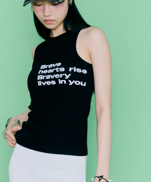 DTYYPE(ドタイプ)の「【パッド付き】ウェザードプリントタンクトップ(タンクトップ・レディース・ブラック/ホワイト/レッド・FREE)」の11枚目の写真