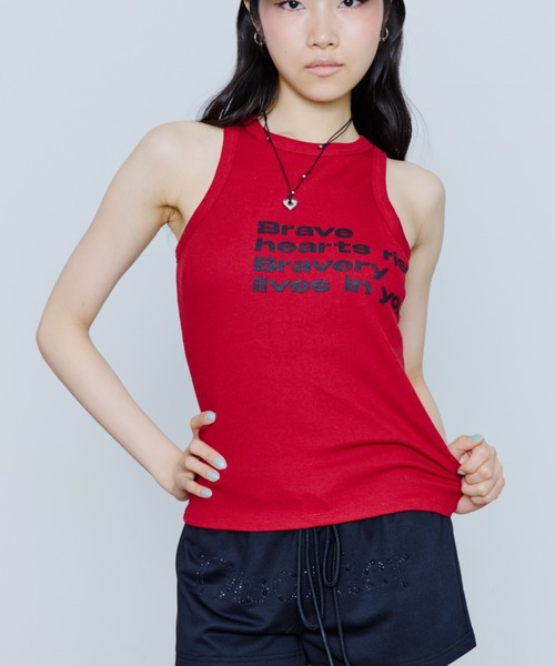 DTYYPE(ドタイプ)の「【パッド付き】ウェザードプリントタンクトップ(タンクトップ・レディース・ブラック/ホワイト/レッド・FREE)」の18枚目の写真