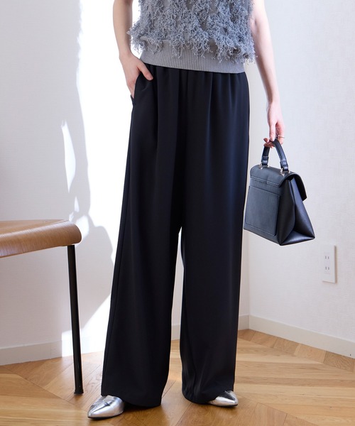 Aunely（オーネリー）の「【Aunely】涼しげ エフォートレス イージー ワイドパンツ＜YOSOOIシリーズ＞（その他パンツ・レディース・ブラック系/ブラック系1/ブラウン/ベージュ/アイボリー系/グレー/ホワイト系/ブラック・L/M/S）」の20枚目の写真