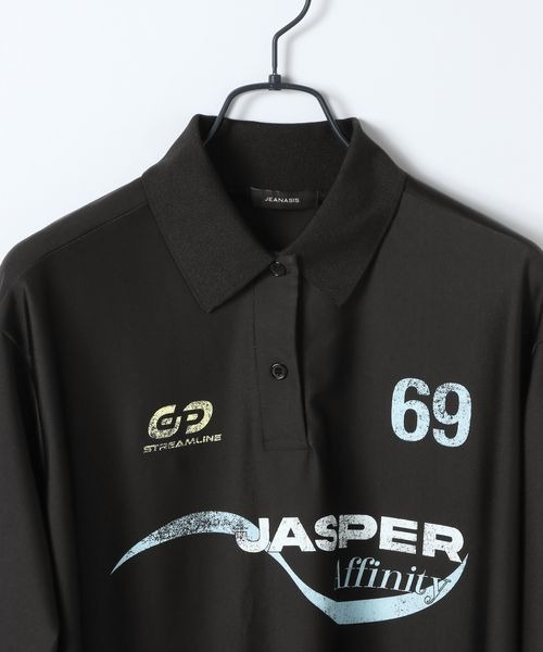 JEANASIS（ジーナシス）の「サイクルポロLS/647640（ポロシャツ・レディース・ブルー系その他/スミクロ・FREE）」の4枚目の写真
