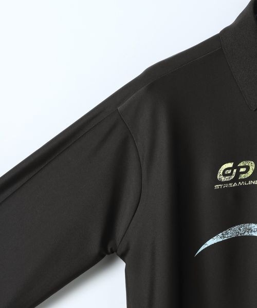 JEANASIS（ジーナシス）の「サイクルポロLS/647640（ポロシャツ・レディース・ブルー系その他/スミクロ・FREE）」の5枚目の写真