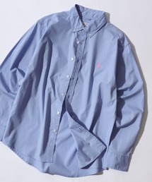 U.S. POLO ASSN.（ユーエスポロアッスン）の「U.S. POLO ASSN./ユーエスポロアッスン ワンポイント刺繍 ブロード デニム 無地 チェック ストライプ ボタンダウン 長袖シャツ レディース メンズ（シャツ/ブラウス）」