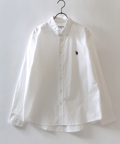 U.S. POLO ASSN.(ユーエスポロアッスン)の「U.S. POLO ASSN./ユーエスポロアッスン ワンポイント刺繍 ブロード デニム 無地 チェック ストライプ ボタンダウン 長袖シャツ レディース メンズ(シャツ/ブラウス・メンズ・ホワイト/ライトブルー/ブルー系その他/ブルー系その他2/ブラック/インディゴブルー・LL/M/L)」の7枚目の写真