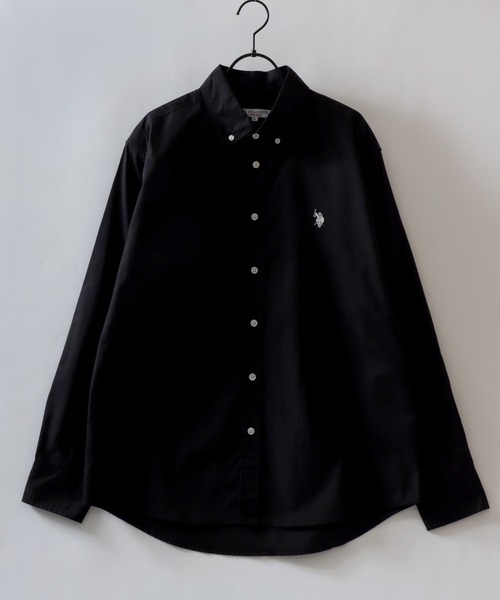 U.S. POLO ASSN.(ユーエスポロアッスン)の「U.S. POLO ASSN./ユーエスポロアッスン ワンポイント刺繍 ブロード デニム 無地 チェック ストライプ ボタンダウン 長袖シャツ レディース メンズ(シャツ/ブラウス・メンズ・ホワイト/ライトブルー/ブルー系その他/ブルー系その他2/ブラック/インディゴブルー・LL/M/L)」の8枚目の写真