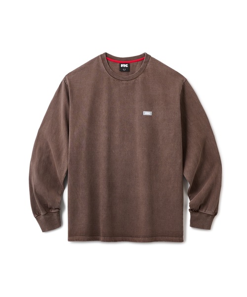 FTC（エフティーシー）の「PIGMENT DYED SMALL LOGO L/S TOP（Tシャツ/カットソー・メンズ・ホワイト/ブラウン/ブルー/ブラック・SMALL/MEDIUM/LARGE/X-LARGE）」の3枚目の写真