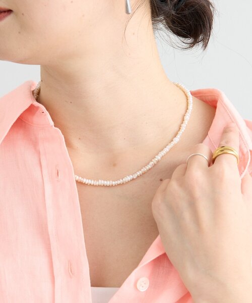 RIVE DROITE（リヴドロワ）の「【オケージョンにも】パール×SV925ショートネックレス（ネックレス・レディース・シルバー系その他4・FREE）」の3枚目の写真