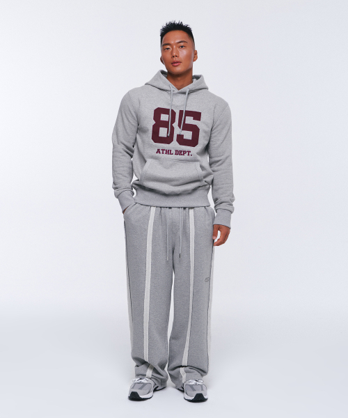 BORN TO WIN（ボーントゥウィン）の「85 APPLIQUE MUSCLE FIT HOODIE [MELANGE GREY]（パーカー・メンズ・その他・1/2/3）」の5枚目の写真