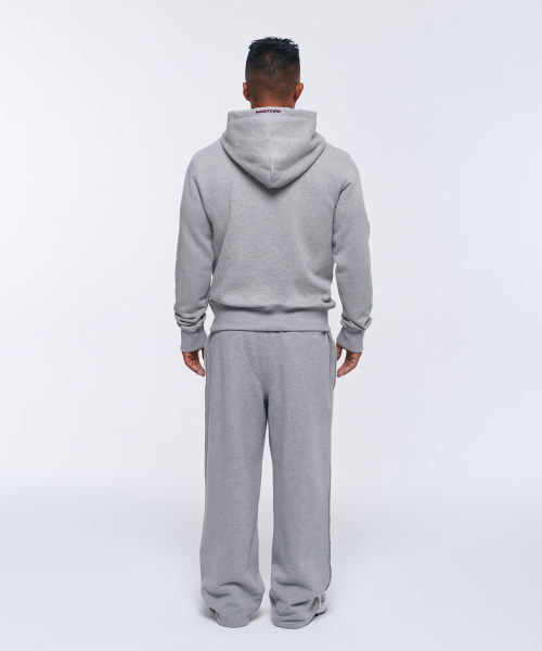 BORN TO WIN（ボーントゥウィン）の「85 APPLIQUE MUSCLE FIT HOODIE [MELANGE GREY]（パーカー・メンズ・その他・1/2/3）」の6枚目の写真