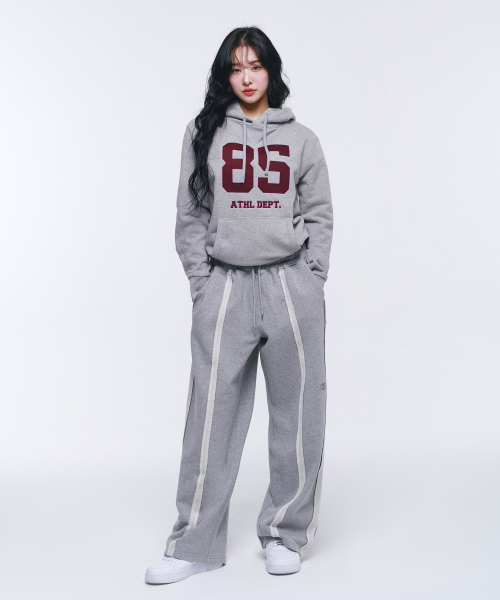 BORN TO WIN（ボーントゥウィン）の「85 APPLIQUE MUSCLE FIT HOODIE [MELANGE GREY]（パーカー・メンズ・その他・1/2/3）」の7枚目の写真