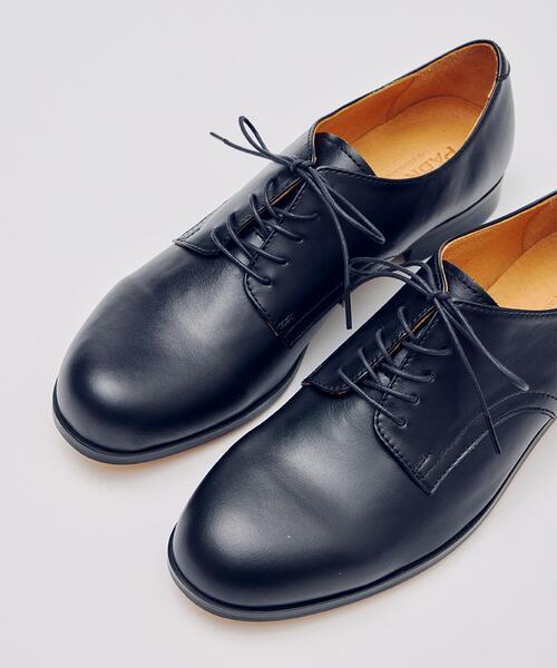 PADRONE（パドローネ）の「PADRONE THE STANDARD LINE/別注 DERBY PLAIN TOE/プレーン トゥ（ドレスシューズ・メンズ・ブラック・40/41/42）」の19枚目の写真