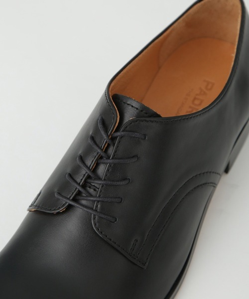PADRONE（パドローネ）の「PADRONE THE STANDARD LINE/別注 DERBY PLAIN TOE/プレーン トゥ（ドレスシューズ・メンズ・ブラック・40/41/42）」の16枚目の写真