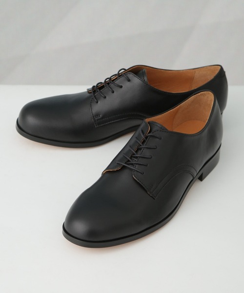 PADRONE（パドローネ）の「PADRONE THE STANDARD LINE/別注 DERBY PLAIN TOE/プレーン トゥ（ドレスシューズ・メンズ・ブラック・40/41/42）」の10枚目の写真
