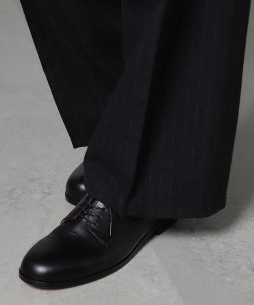 PADRONE（パドローネ）の「PADRONE THE STANDARD LINE/別注 DERBY PLAIN TOE/プレーン トゥ（ドレスシューズ・メンズ・ブラック・40/41/42）」の5枚目の写真