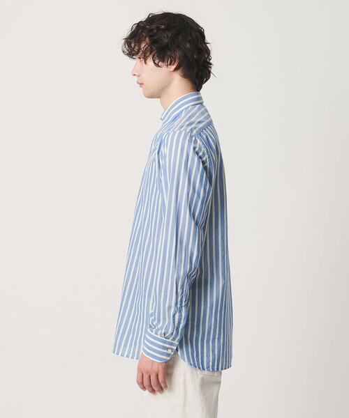 GUY ROVER（ギローバー）の「＜GUY ROVER＞ ストライプ シャツ（シャツ/ブラウス・メンズ・コバルトブルー・L/M/S）」の12枚目の写真