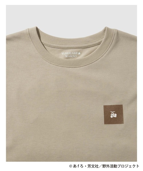 Mac-House(マックハウス)の「ゆるキャン△バック刺繍プリントTシャツ(Tシャツ/カットソー・メンズ・ベージュ・M/L/XL)」の5枚目の写真