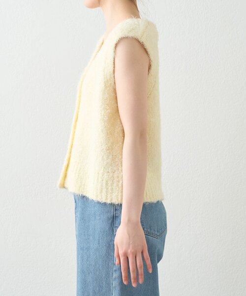 WILLOW（ウィロー）の「【willow】コンパクトチュールヤーンベスト（ニット/セーター・レディース・ミント/イエロー・ONE SIZE）」の11枚目の写真