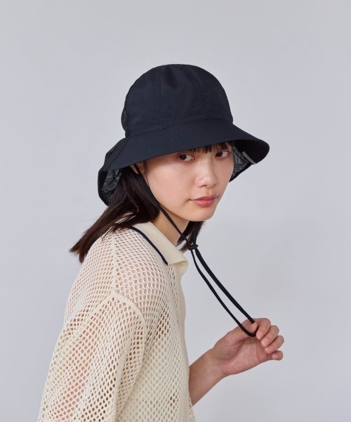 OVERRIDE(オーバーライド)の「OVERRIDE HEATLOCK MESH HAT SGP / オーバーライド(ハット・レディース・ブラック/ベージュ/パープル・58cm)」の9枚目の写真