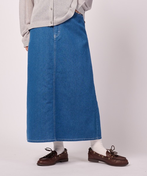 Arnold Palmer(アーノルドパーマー)の「【LOFTAIRDENIM&DUCK】ナロースカート(スカート・レディース・グレー/ライトインディゴブルー/ダークインディゴブルー・S/M/L)」の3枚目の写真