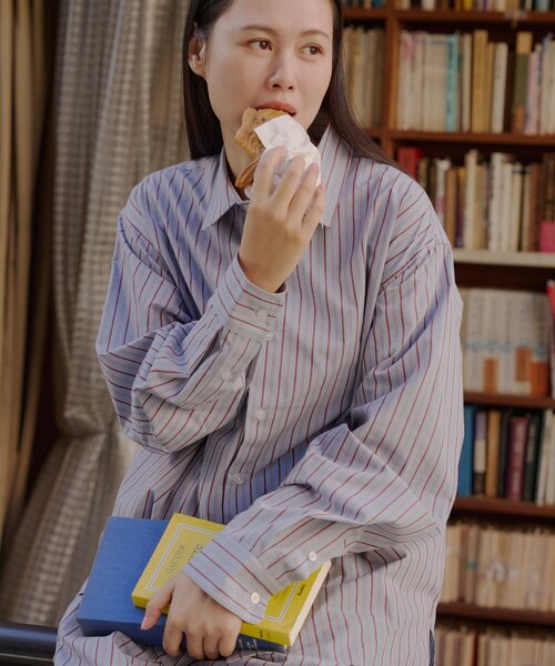 WHIMSIC(ウィムジック)の「【WHIMSIC/SETUP対応】スリーピングシャツ(シャツ/ブラウス・メンズ・ブルー/ベージュ系その他/ベージュ・FREE)」の16枚目の写真