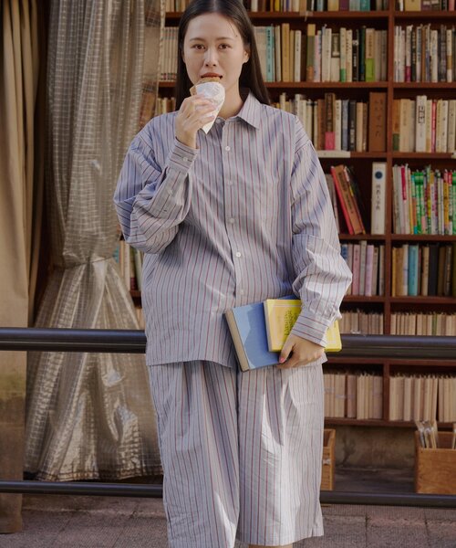 WHIMSIC(ウィムジック)の「【WHIMSIC/SETUP対応】スリーピングシャツ(シャツ/ブラウス・メンズ・ブルー/ベージュ系その他/ベージュ・FREE)」の17枚目の写真