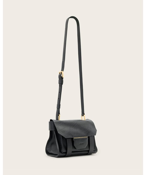 ALLSAINTS（オールセインツ）の「URSA MINI LEATHER CROSSBODY BAG | URSA ミニ レザー クロスボディ バッグ（ショルダーバッグ・レディース・ブラック・ONE SIZE）」の5枚目の写真