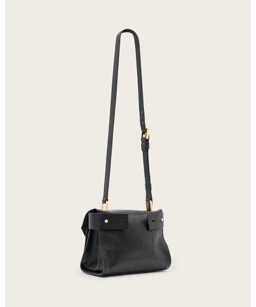 ALLSAINTS（オールセインツ）の「URSA MINI LEATHER CROSSBODY BAG | URSA ミニ レザー クロスボディ バッグ（ショルダーバッグ・レディース・ブラック・ONE SIZE）」の8枚目の写真