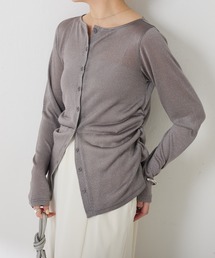 COLLAGE GALLARDAGALANTE | サイドギャザーカーディガン(カーディガン/ボレロ)