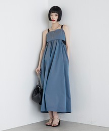 Lui's（ルイス）の「ウエスト切替ギャザーキャミワンピース（ワンピース）」
