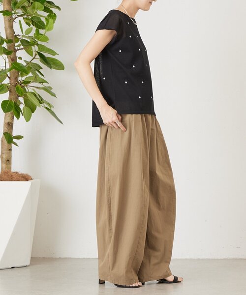 BEARDSLEY（ビアズリー）の「コットンバレルパンツ（その他パンツ・レディース・ホワイト/キャメル/グレー・1/0/2）」の11枚目の写真