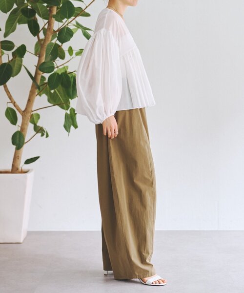 BEARDSLEY（ビアズリー）の「コットンバレルパンツ（その他パンツ・レディース・ホワイト/キャメル/グレー・1/0/2）」の17枚目の写真