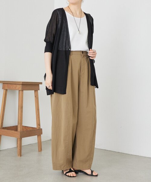 BEARDSLEY（ビアズリー）の「コットンバレルパンツ（その他パンツ・レディース・ホワイト/キャメル/グレー・1/0/2）」の18枚目の写真