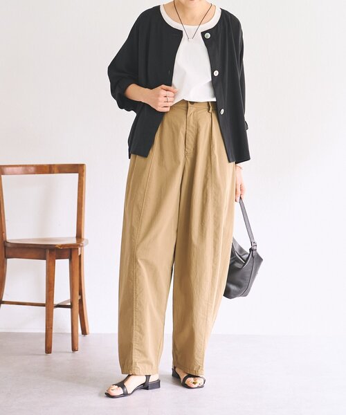 BEARDSLEY（ビアズリー）の「コットンバレルパンツ（その他パンツ・レディース・ホワイト/キャメル/グレー・1/0/2）」の20枚目の写真