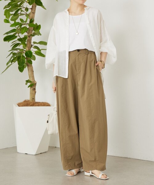 BEARDSLEY（ビアズリー）の「コットンバレルパンツ（その他パンツ・レディース・ホワイト/キャメル/グレー・1/0/2）」の22枚目の写真