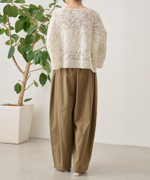 BEARDSLEY(ビアズリー)の「コットンバレルパンツ(その他パンツ・レディース・ホワイト/キャメル/グレー・1/0/2)」の14枚目の写真