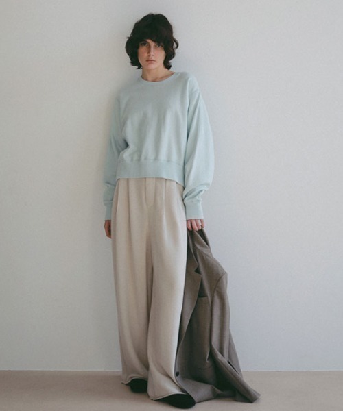 ETRE TOKYO（エトレトウキョウ）の「コンパクトスウェットシャツ（スウェット・レディース・グレー/ライトブルー/ベージュ・FREE）」の4枚目の写真