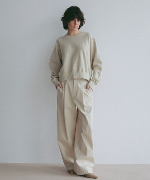 ETRE TOKYO（エトレトウキョウ）の「コンパクトスウェットシャツ（スウェット・レディース・グレー/ライトブルー/ベージュ・FREE）」の9枚目の写真