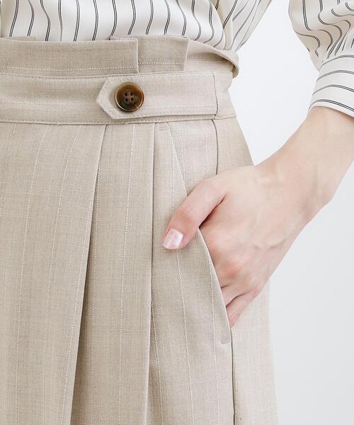 grove（グローブ）の「リネンライクストライプワイドパンツ（その他パンツ・レディース・ネイビー系2/ブラック/ベージュ系2・01/05/04/03/02）」の20枚目の写真