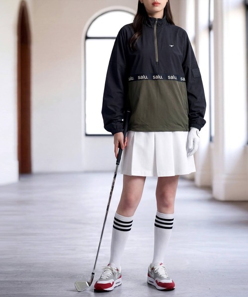 antiqua(アンティカ)の「配色 ハーフジップ トップス(その他トップス・レディース・カーキ/ブラック・ONESIZE)」の10枚目の写真
