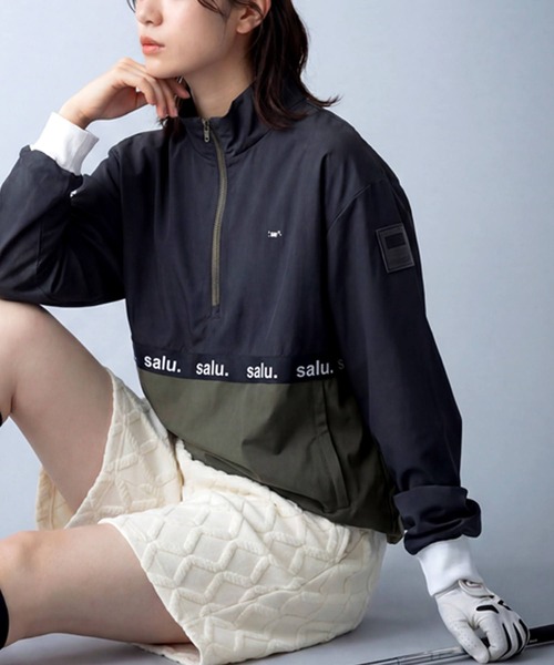 antiqua(アンティカ)の「配色 ハーフジップ トップス(その他トップス・レディース・カーキ/ブラック・ONESIZE)」の11枚目の写真