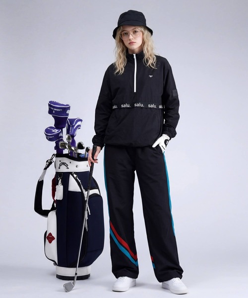 antiqua(アンティカ)の「配色 ハーフジップ トップス(その他トップス・レディース・カーキ/ブラック・ONESIZE)」の3枚目の写真