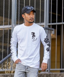 adamsJUGGLER（アダムスジャグラー）の「RTEGタトゥーロンティー（Tシャツ/カットソー）」