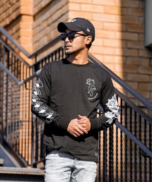 adamsJUGGLER（アダムスジャグラー）の「RTEGタトゥーロンティー（Tシャツ/カットソー）」