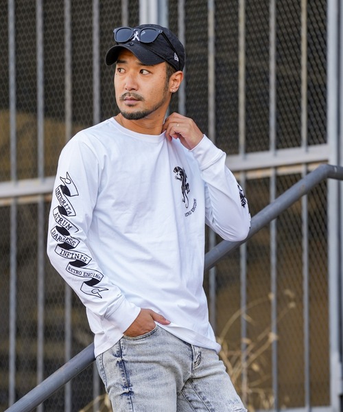 adamsJUGGLER(アダムスジャグラー)の「RTEGタトゥーロンティー(Tシャツ/カットソー・メンズ・ブラック/ホワイト・XL/L/M/S/XXL)」の11枚目の写真