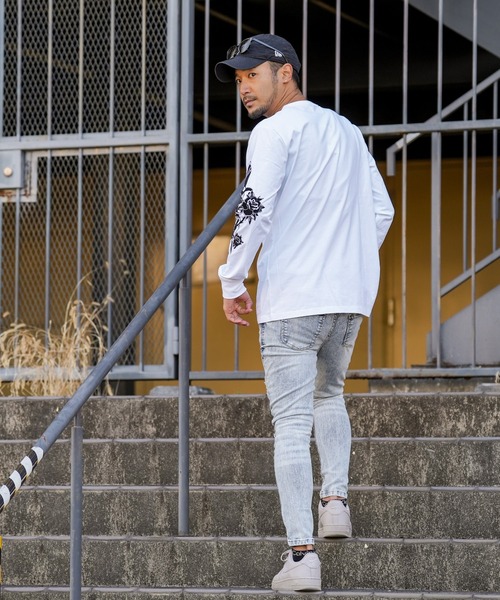 adamsJUGGLER(アダムスジャグラー)の「RTEGタトゥーロンティー(Tシャツ/カットソー・メンズ・ブラック/ホワイト・XL/L/M/S/XXL)」の9枚目の写真