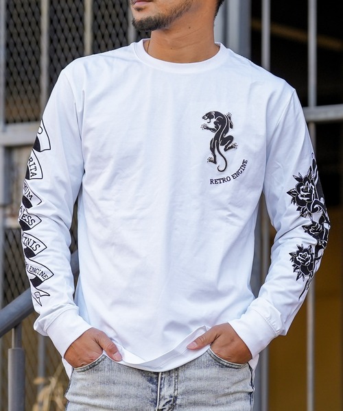 adamsJUGGLER(アダムスジャグラー)の「RTEGタトゥーロンティー(Tシャツ/カットソー・メンズ・ブラック/ホワイト・XL/L/M/S/XXL)」の15枚目の写真
