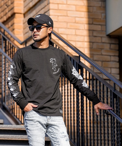 adamsJUGGLER(アダムスジャグラー)の「RTEGタトゥーロンティー(Tシャツ/カットソー・メンズ・ブラック/ホワイト・XL/L/M/S/XXL)」の18枚目の写真