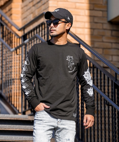 adamsJUGGLER(アダムスジャグラー)の「RTEGタトゥーロンティー(Tシャツ/カットソー・メンズ・ブラック/ホワイト・XL/L/M/S/XXL)」の19枚目の写真